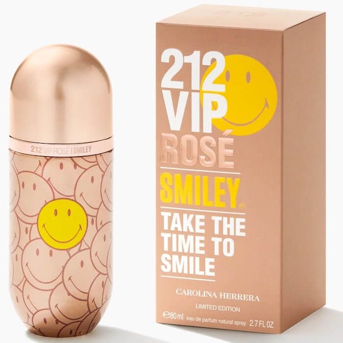 Carolina Herrera 212 VIP Rose Smiley Take The Time To Smile EDP
